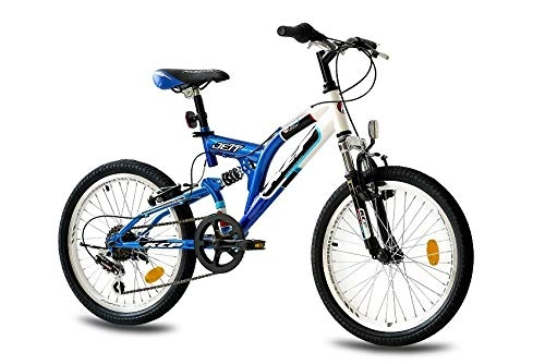 Mountain Bike : 20" KCP MOUNTAIN BIKE KIDS JETT FSF 6 speed SHIMANO white blue (wb) - (20 inch)