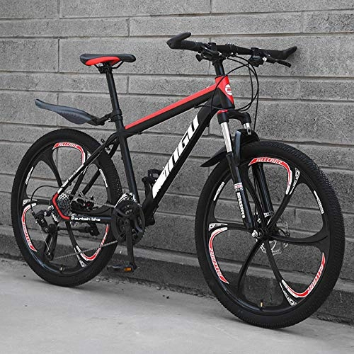 Mountain Bike : 21 / 24 / 27 / 30 Variable Speed Mountain Bike, 26 Inch Adult Bike, MTB Suspension Mens Bicycle, with Fenders, bicycle For Adult Men And Women Teens-24Speed-O