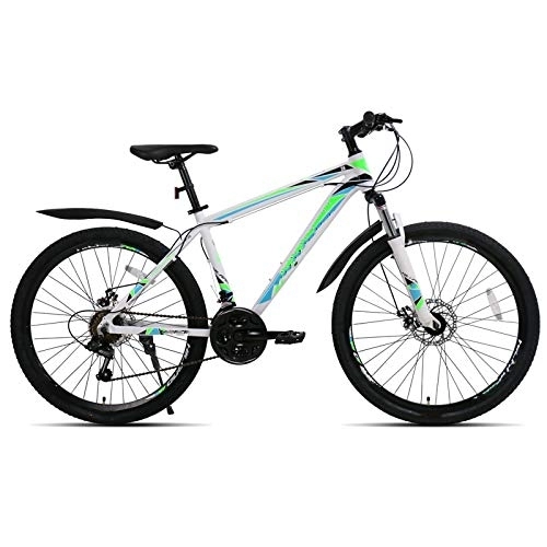 Mountain Bike : 21 Speed Aluminum Alloy Mountain Bike, Adult Suspension Bicycle, for Urban Environment and Commuting To and From Get Off Work