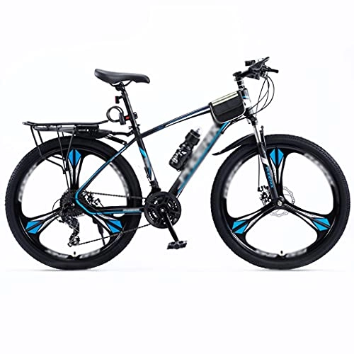 Mountain Bike : 24 / 26 / 27.5 Inch Variable Speed Bicycle, Off-road Mountain Bike Bicycle Bicycle Adult Student(Color:Three knife wheels-black and blue)