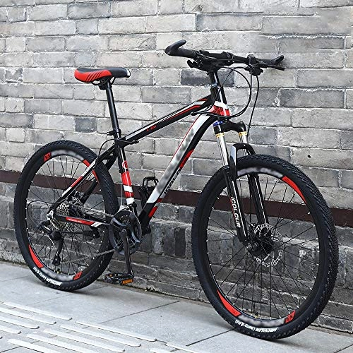 Mountain Bike : 24 / 26 Inch Hardtail Mountain Bikes Men'S Off-Road 21 / 24 / 27 / 30 Variable Speed Bicycle Racing Lightweight Double Shock Absorption Aluminum Alloy Bicycle