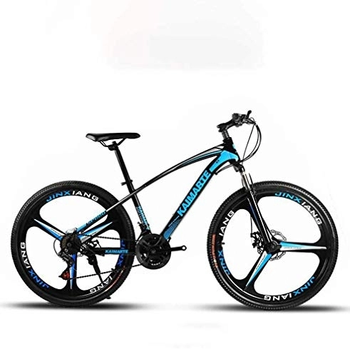 Mountain Bike : 24 Inch Adult Mountain Bike, Double Disc Brake Bikes, Beach Snowmobile Bicycle, Upgrade High-Carbon Steel Frame, Aluminum Alloy Wheels