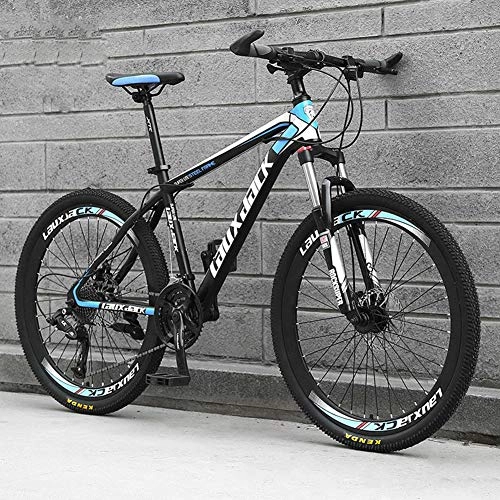 Mountain Bike : 26-Inch 21-Speed Bicycle Mountain Folding Bicycle Variable Speed Double Shock Absorbing Bicycle Carbon Steel All Mountain Bike Men's Bicycle, Hard Tail Bicycle, 1