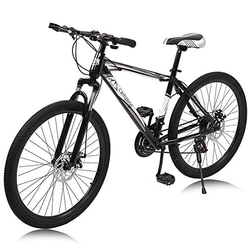 Mountain Bike : 26 Inch 21-Speed Mountain Bike, Shock-Absorbing Front Fork Road Bike Full Suspension MTB Bikes for Adults Exercise Fitness Mens Womens Outdoor Bicycle