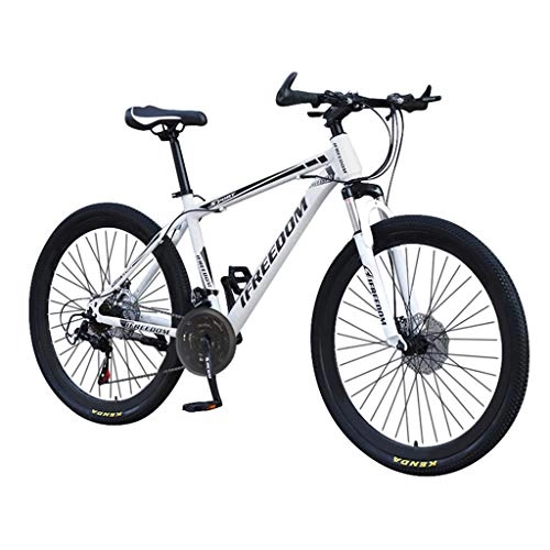 Mountain Bike : 26 Inch Adult Mountain Bike, 21-speed Variable Speed Bicycle.aluminum Alloy Big Wheels Mountain Brake, trail Bike Folding Outroad Bicycles, Outdoor Full Suspension Mtb gears Dual Disc Safty (Black)
