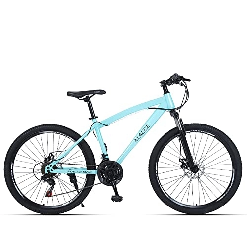 Mountain Bike : 26 Inch Mountain Bike, 27 Speed New Mountain Bike, Adult / men / women Double Disc Brake Anti-skid Bike, a Variety of Colors Are Available (24, blue)