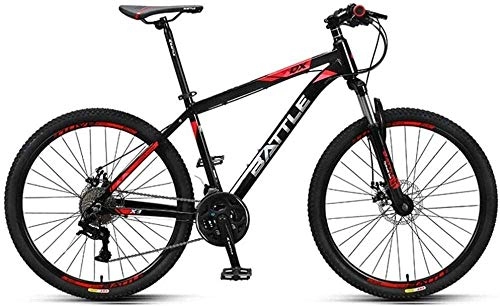 Mountain Bike : 26 Inch Mountain Bikes Boys Womens 27-Speed Hardtail Mountain Bike for Adults, for Sports Outdoor Cycling Travel Work Out and Commuting