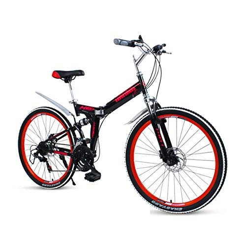 Mountain Bike : 26" Wheel Mens Mountain Bike 17" Frame Alloy Front Suspension 21 / 24 / 27 Speed, Red, Red, 24speed