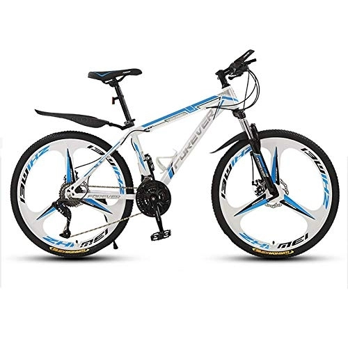 Mountain Bike : 26Inch Mountain Bike, Hardtail Bicycles, Carbon Steel Frame, Dual Disc Brake, 24 Speed, Suitable for Cyclists, 3 Spoke Wheels fengong
