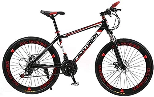 Mountain Bike : 27-Speed Mountain Bike 26 Inches All-Terrain City Bike Unisex Outdoor Cycling Front Suspension Hard Tail Double Disc Brake-A