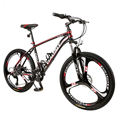 Mountain Bike : 30-speed Mountain Bike All Terrain Lightweight Aluminum Alloy Frame City Bike 26 Inches Double Disc Brake Adjustable Front Fork Hard Tail Integrated Tires