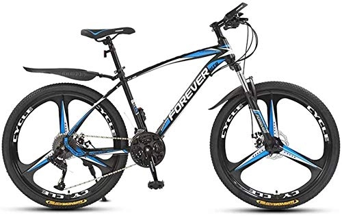 Mountain Bike : Abrahmliy Road bike Off road bike 26 Inches 24 Inches Mountain Bike 21 / 24 / 27 / 30 Speed Gears Fork Suspension Adult Bicycle Boys And Girls Bicycle Red 24 inch 30 speed-Blue_26 inch 24 speed