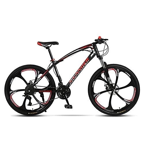 Mountain Bike : Adult Mens Mountain Bike 24 / 26inch, Full Suspension 24-30 Speed Offroad Road Bicycle, City Bike with Double Disc Brakes for Women