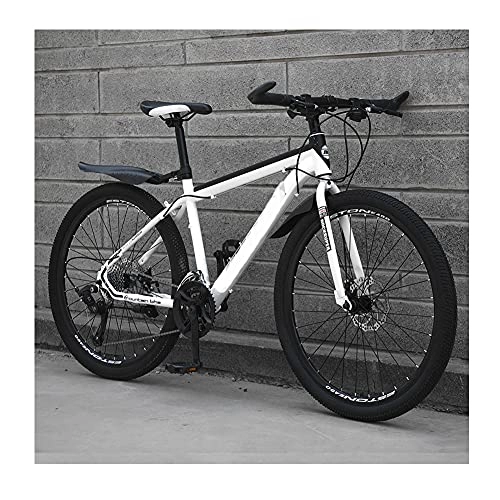 Mountain Bike : Adult Mountain Bike, 24 26-inch Wheels, Dual Disc Brake Bicycle, High-Carbon Steel Frame Dual Full Suspension, Alloy Frame Bicycle for Boys, Girls, Men and Women / A / 26inch
