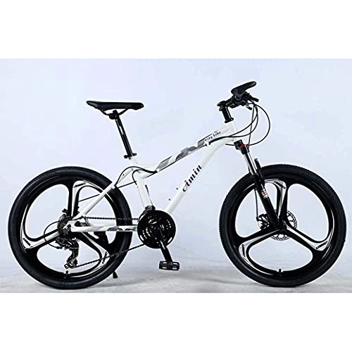 Mountain Bike : Adult mountain bike- 24In 21-Speed Mountain Bike for Adult, Lightweight Aluminum Alloy Full Frame, Wheel Front Suspension Female off-road student shifting Adult Bicycle, Disc Brake