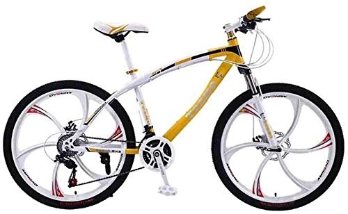 Mountain Bike : aipipl Mountain Bike MTB Bicycle Adult Road Bicycles For Men And Women 24 / 26In Wheels Adjustable Speed Double Disc Brake Off-road Bike