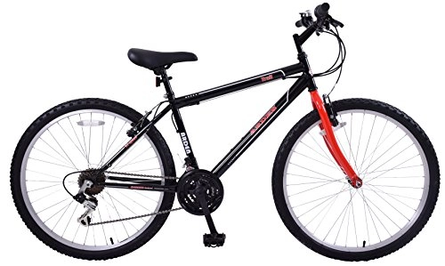 Mountain Bike : Ammaco. Arden Trail 26" Wheel Mens Adults Womens Small 16" Frame Mountain Bike 21 Speed Black / Red
