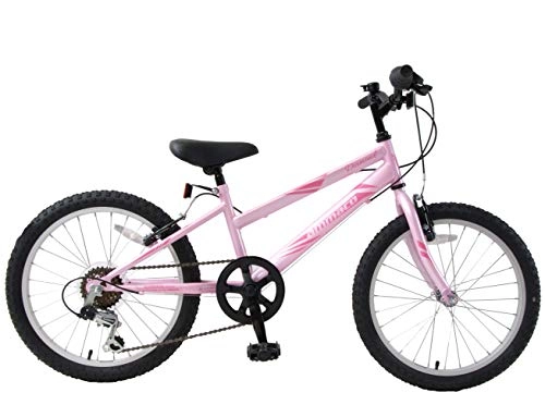 Mountain Bike : Ammaco. Diamond 20" Wheel Girls Kids Mountain Bike 6 Speed 11" Triangular Frame Barbie Pink Age 7+