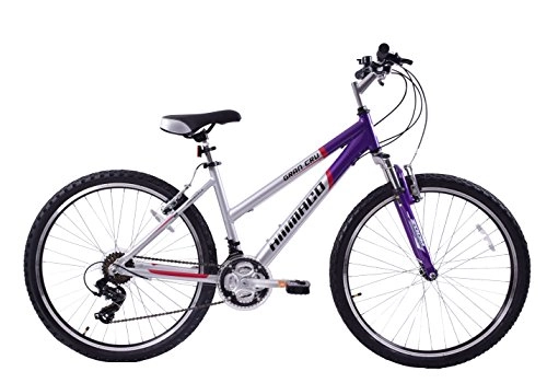 Mountain Bike : Ammaco Gran Cru 26" Wheel Womens Front Suspension Alloy 19" Frame MTB Bike Purple / Silver