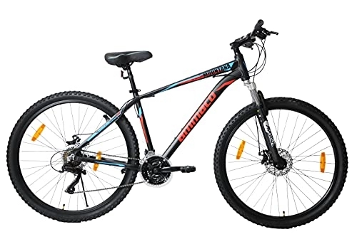 Mountain Bike : Ammaco Mountana Mens Mountain Bike 29" Wheel Disc Brakes 18 Inch Alloy Frame Black / Red / Blue