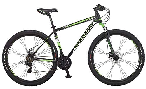 Mountain Bike : Ammaco. Salcano NG650 29" Wheel Mens Front Suspension Mountain Bike Hydraulic Disc Brakes 21" Alloy Frame Black / Red / White 21 Speed