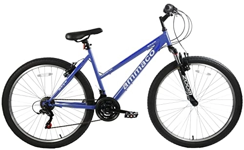 Mountain Bike : Ammaco Skye 26" Wheel Womens Mountain Bike Front Suspension 18" Frame 21 Speed Purple & Blue