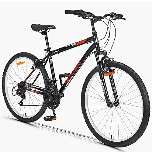 Mountain Bike : angelfamily Mountain Bike 18 Speed 26 Inches Wheels Dual Suspension Bicycle, System Front Suspension MTB Bicycle, High-Carbon Steel Hard-tail Mountain Bike, Mountain Bike with Adjustable Seat