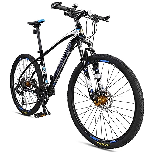 Mountain Bike : angelfamily Mountain Bike 27.5 inch Aluminium Alloy MTB Frame Suspension Mens Bicycle 30 Gears Dual Disc Brake with Hydraulic Lock Out Fork and Hidden Cable Design for Adults
