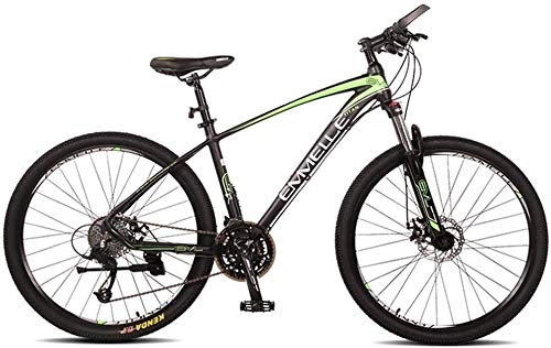 Mountain Bike : Aoyo 27-Speed Mountain Bikes, 27.5 Inch Big Tire Mountain Trail Bike, Dual-Suspension Mountain Bike, Aluminum Frame, Men's Womens Bicycle, (Color : Green)