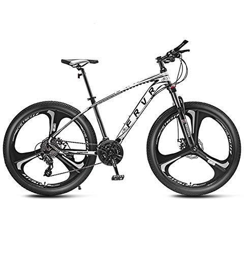 Mountain Bike : AP.DISHU 24-Speed Unisex Mountain Bike 26 Inch Wheel Double Disc Brake Suspension Fork, #A