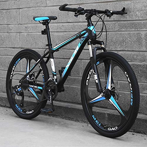 Mountain Bike : AP.DISHU Mountain Bikes Bicycles 27 Speeds Shiftable Mechanical Disc Brakes Lightweight Carbon Steel Frame, #A, 24inch
