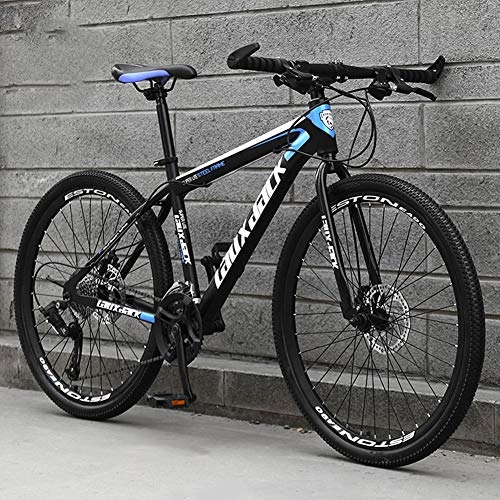 Mountain Bike : AP.DISHU Road Bike Carbon Steel Pipe 24 Speed Derailleur System Road Bicycle Dual Disc Brake Bicycle Spoke Wheel for Men And Women White, 26inch