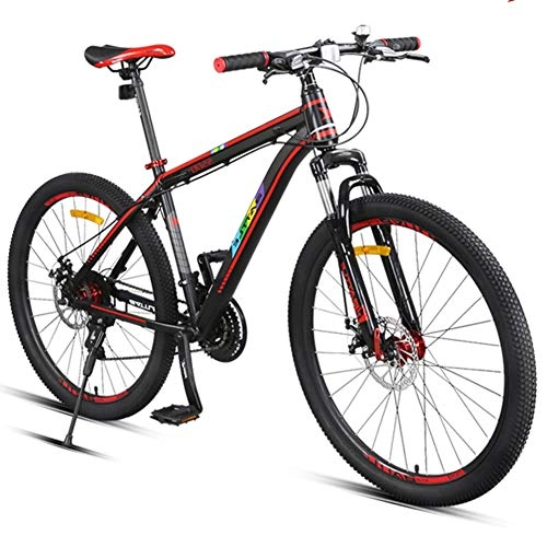 Mountain Bike : AP.DISHU Unisex's Mountain Bike 26 Inches 21 Speed Bicycle MTB Disc Brakes, Black