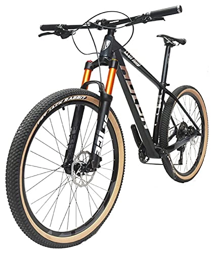 Mountain Bike : ASEDF Lightweight Carbon Mountain Bike, 27.5 / 29 Inch 12 Speed MTB Mountain Bike Hydraulic Disc Brake Carbon Fiber Mountain Bike black-29in*17in