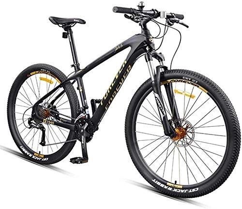 Mountain Bike : AYHa 27.5 inch Mountain Bikes, Carbon Fiber Frame Dual-Suspension Mountain Bike, Disc Brakes All Terrain Unisex Mountain Bicycle