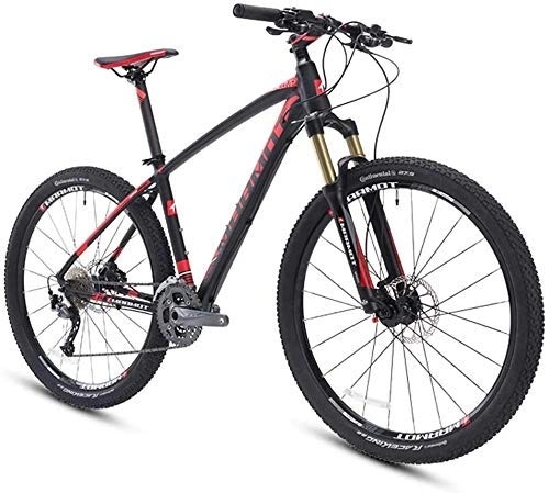 Mountain Bike : AYHa Mountain Bikes, 27.5 inch Big Tire Hardtail Mountain Bike, Aluminum 27 Speed Mountain Bike, Men's Womens Bicycle Adjustable Seat, Black