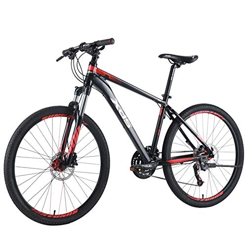 Mountain Bike : AZYQ 26 inch Adult Mountain Bikes, 27-Speed Mountain Bicycle, Men's Aluminum Frame Hardtail Mountain Bike, Dual-Suspension Alpine Bicycle, M, S
