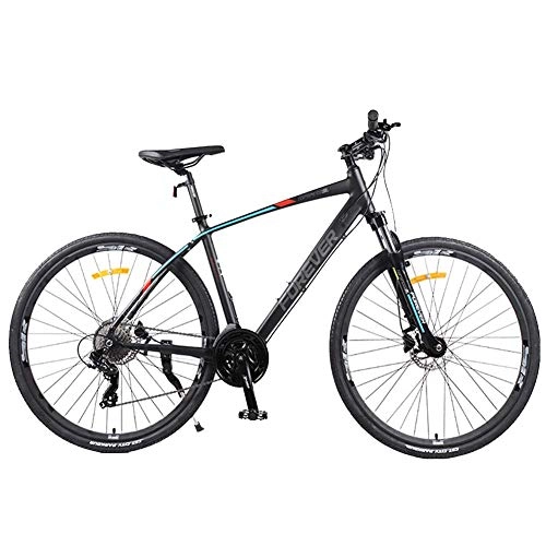 Mountain Bike : AZYQ Women Mountain Bikes, 26 inch 27-Speed Mountain Trail Bike, Dual Disc Brake Aluminum Frame Hardtail Mountain Bike, Adjustable Seat, Gray, Grey