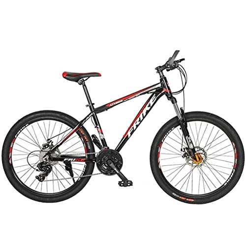 Mountain Bike : BaiHogi Professional Racing Bike, 26-Inch Men's Mountain Bike Aluminum Alloy Frame Mountain Bicycle with Full Suspension 21 / 24 / 27 Speed with Dual Disc Brakes / 27 Speed (Color : -, Size : 27 Speed)