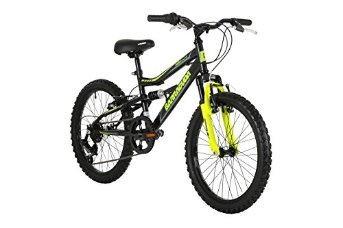 Mountain Bike : Barracuda Kids' Draco Ds Wheel Full Suspension Mountain Bike, Black, 20
