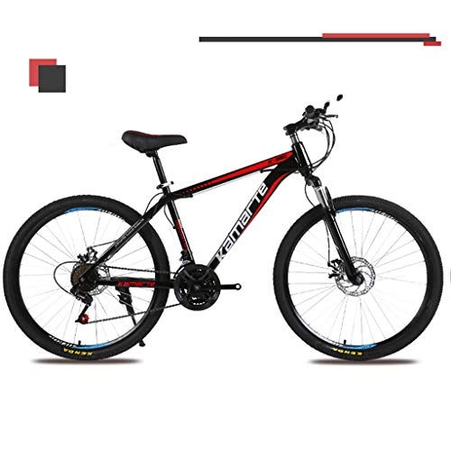 Mountain Bike : Bdclr 24-speed 26 / 24-inch mountain bike, student riding disc brakes, Black, 24inch