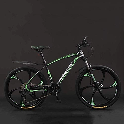 Mountain Bike : Bicycle, 26 inch 21 / 24 / 27 / 30 Speed Mountain Bikes, Hard Tail Mountain Bicycle, Lightweight Bicycle with Adjustable Seat, Double Disc Brake 6-6, 27 Speed SHIYUE