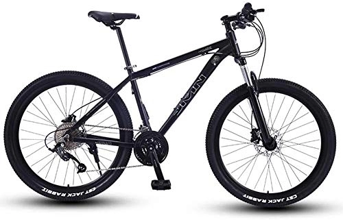 Mountain Bike : Bicycle Mountain Bikes, 27.5 Inch Big Wheels Hardtail Mountain Bike, Overdrive Aluminum Frame Mountain Trail Bike, Mens Women Bicycle, Gold, 27 Speed, Size:27 Speed (Color : Silver, Size : 33 Speed)