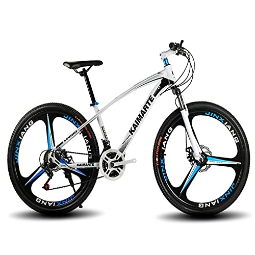 Mountain Bike : Bicycles, Mountain Bikes, 24 / 26 Inch Mountain Bikes For Adults And Teenagers, 21-speed Light Dual-disc Mountain Bikes. (Color : White, Size : 24 inches)