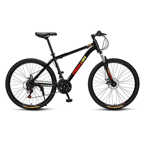 Mountain Bike : Bike, 24 / 26 inch Shock Mountain Bike, 24 Speed All-Terrain Bicycle, for Adults and Teenagers, Easy to Install, High Carbon Steel Frame, Strong Load-Bearing / A / 167x98cm