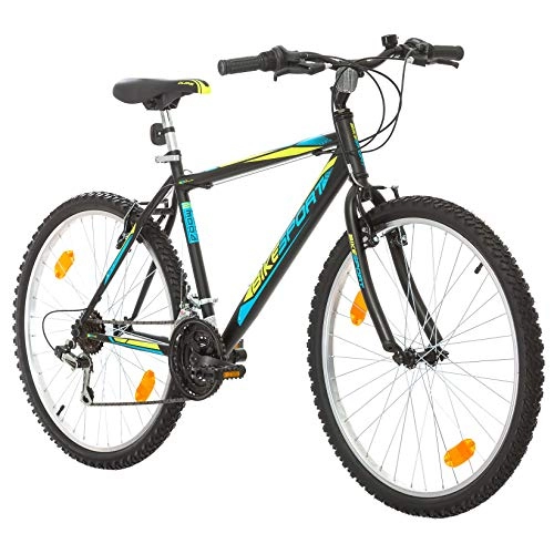 Mountain Bike : Bikesport ACTIVE MEN'S MOUNTAIN BIKE HARDTAIL 26 inch wheels Shimano 18 gears (Blue Green, S)