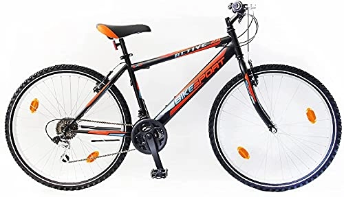 Mountain Bike : Bikesport ACTIVE MEN'S MOUNTAIN BIKE HARDTAIL 26 inch wheels Shimano 18 gears (Blue Green, XL)