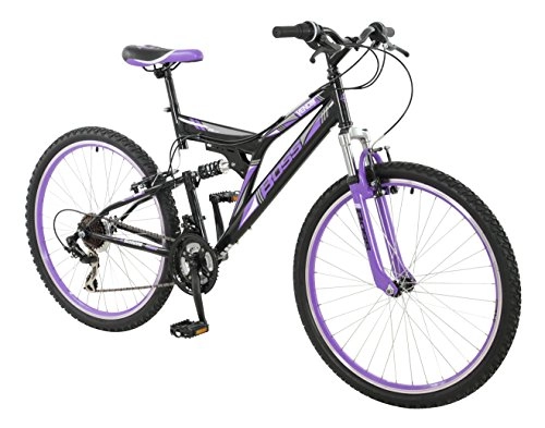 Mountain Bike : BOSS Women's Venom Womans Mountain Bike, Black & Purple, 26