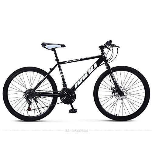 Mountain Bike : BXU-BG Outdoor sports Hard tail mountain bike, 26 inch 30 speed variable speed offroad double disc brakes men and women bicycle outdoor riding adult (Color : E)