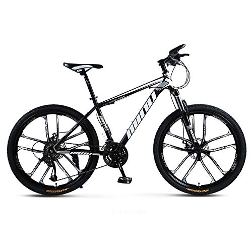 Mountain Bike : Caige 26 Inch Wheel Mountain Bike High-Carbon Steel Hardtail Bicycles 21 Speed, 24 Speed, 27 Speed, 30 Speed Bike Kit, B, 21 speed